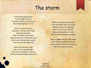 Embark on a quest to break free from the stormy sea and find your way to eternity. Read this poem to find out more.
2023-03-08