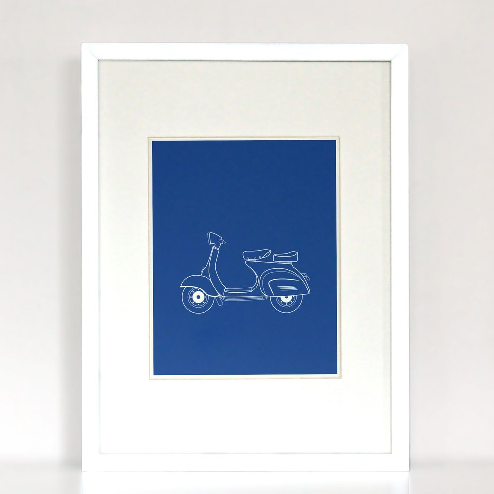 Scootin, A Vintage Poster