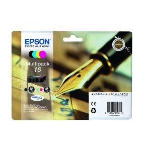 Epson 16 (C13T16264012) Cartouche d’encre – 4 couleurs – Multipack