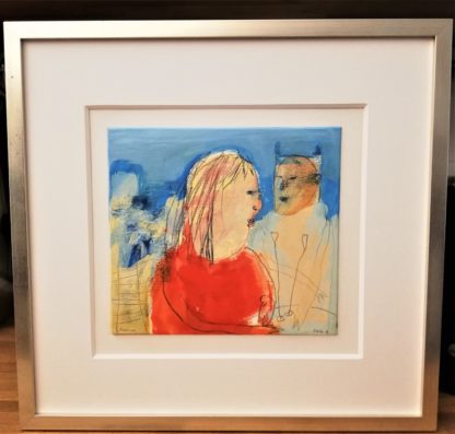 passagio 8 heike arndt oil on paper framed