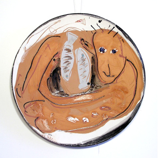 Heike Arndt (DK) ceramic plate Nr.16
