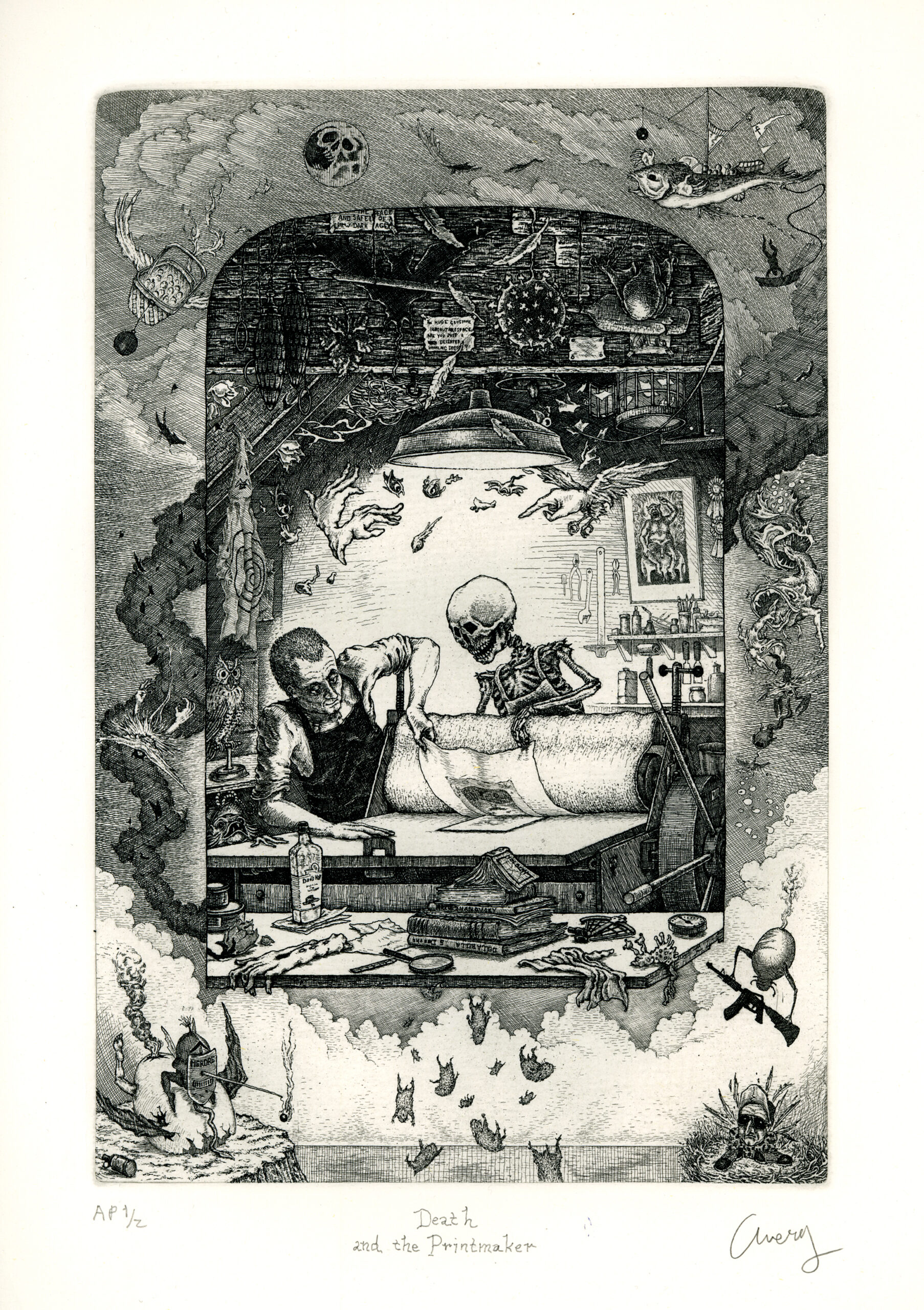 "Death and the Printmaker", David Avery (US)