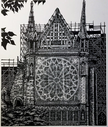 Chris Lawry (AU), "Notre Dame after the Fire; 4"