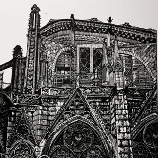 Chris Lawry (AU), "Notre Dame after the Fire; 1"