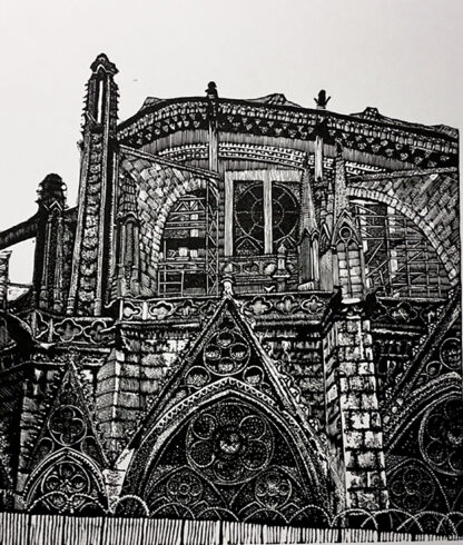 Chris Lawry (AU), "Notre Dame after the Fire; 1"