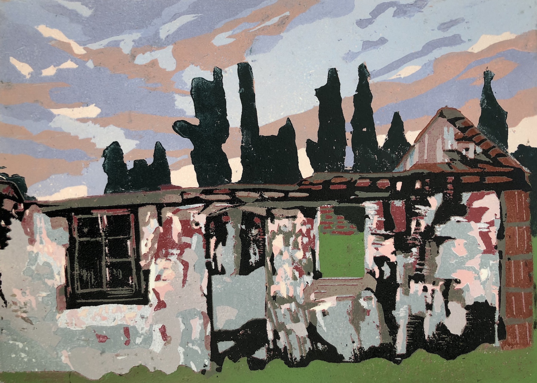 "Ruin #2: Setting Sun", Cynthia Back (US) SOLD