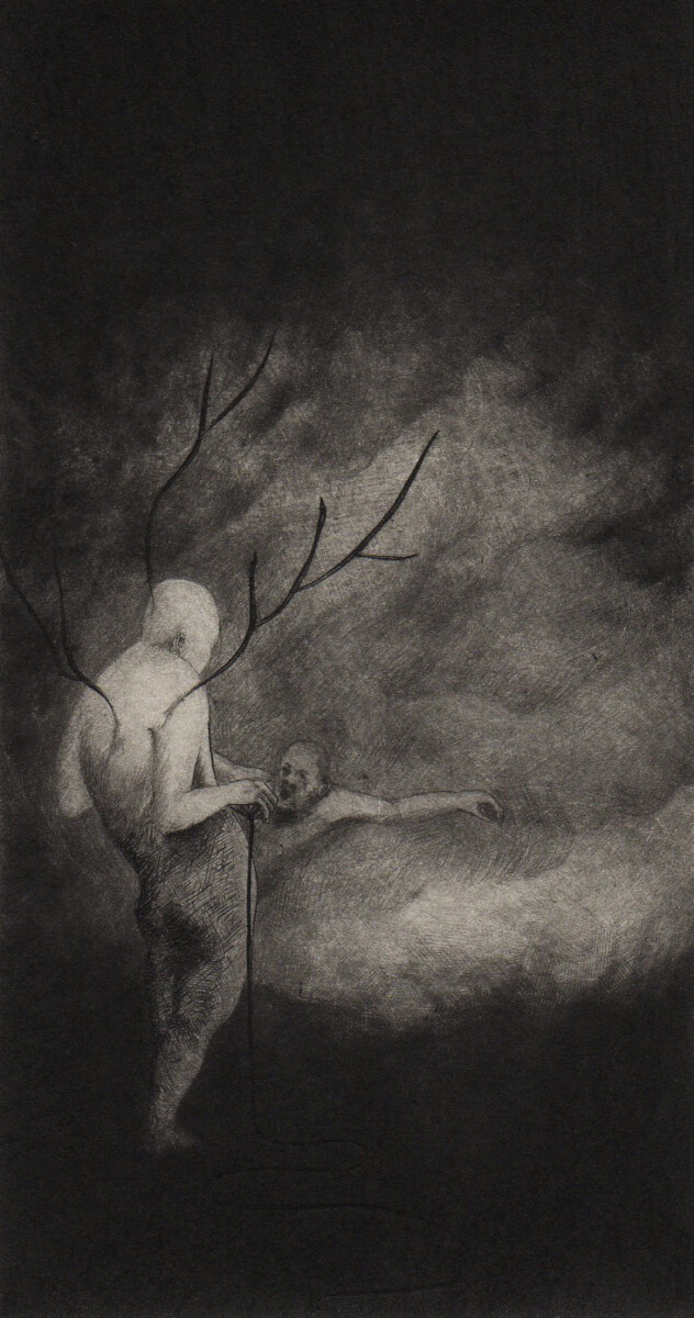 "Untitled 9" Anaïs Charras (FR) Engraving, drypoint and roulette on copper
