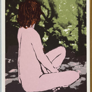 Sitzende im Wald Skadi Engeln Silk-Screen Print