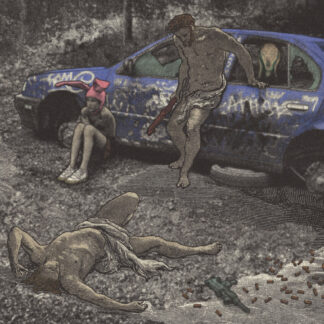 "Primitive Resolution" Walter Rindone (IT) Paper lithography, watercolor