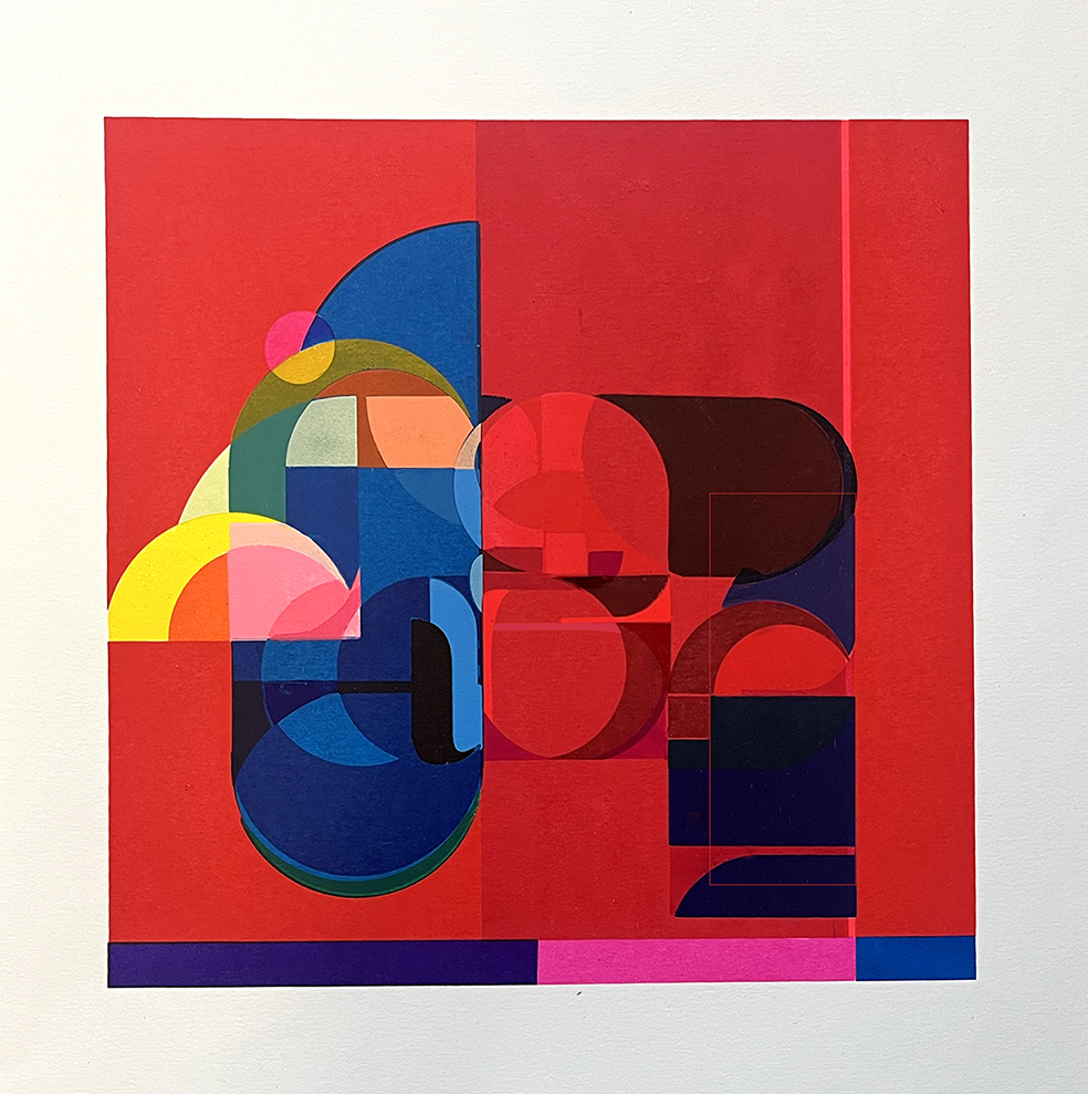 "Quiet Agitation" Hazel Roberts (UK) Multi layer Screenprint