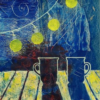 Svetlana Ermolina (RU), Blue Denim Hot Night, 35 x 35 cm