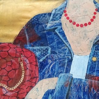 Svetlana Ermolina(RU), Blue Denim Necklace, 35x35 cm