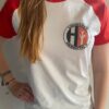 t-Shirt Rood Retro logo Vrouw