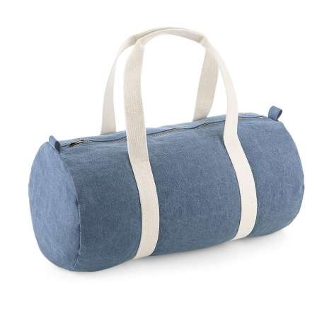 BG646 - Denim Barrel Bag - Denim