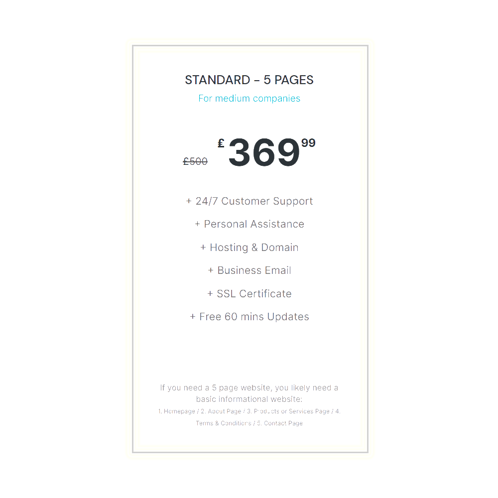 5 Pages Website-Static-Website-Design
