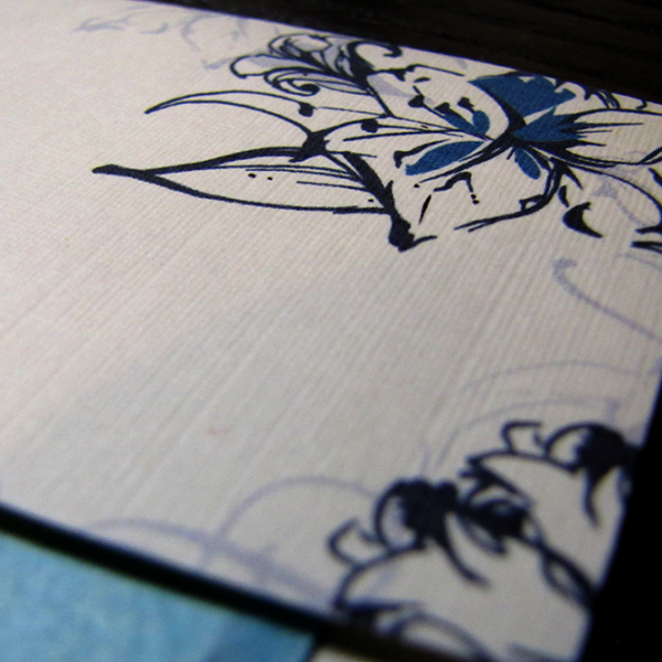 Wedding Invitation - Tropical Lily Detail