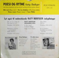 Katy Bødtger – Blå viol / De tre klokker / Visne Roser / Tom Pillibi.
