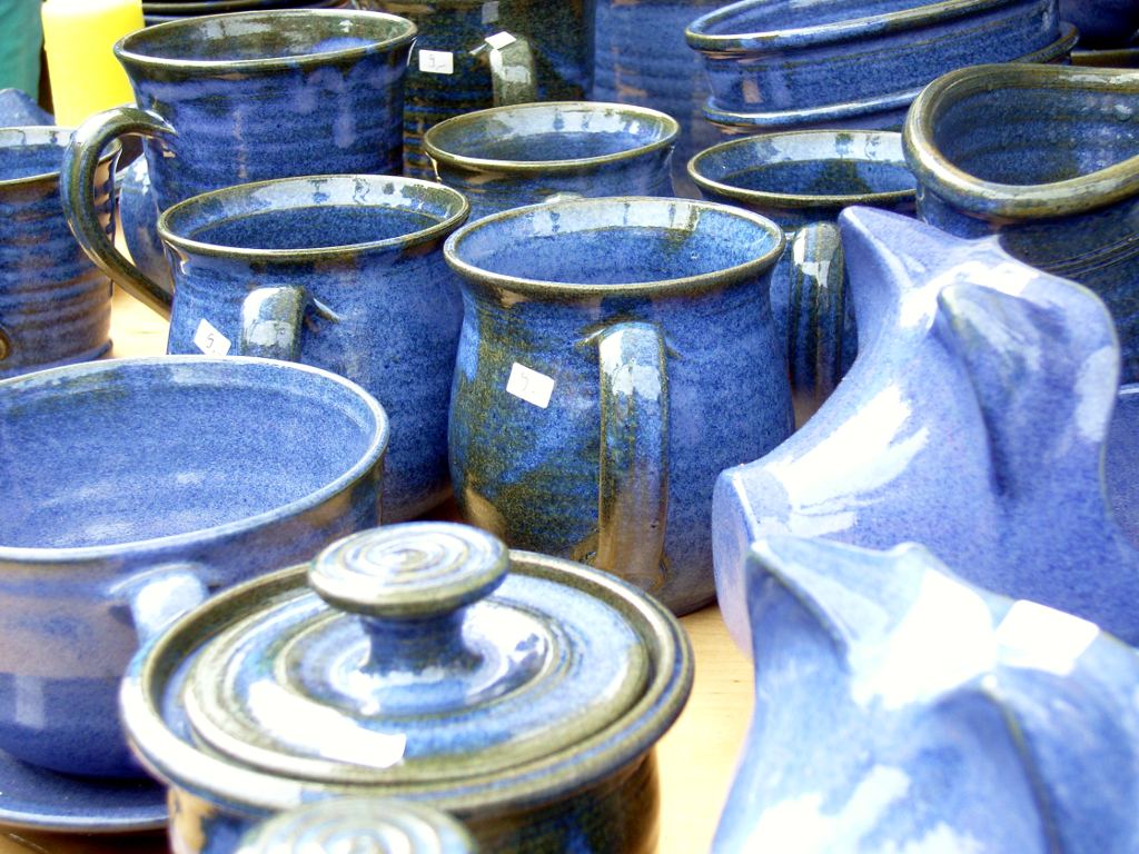 Keramik auf dem Töpfermarkt Weimar