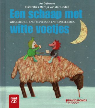 Een schaap met witte voetjes