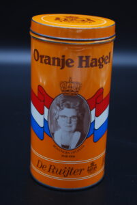 Blik oranje hagel De Ruijter Baarn