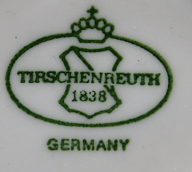 Sauciere Salzburg Musselmat blauw- Tirschenreuth 1838