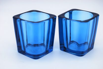 Pentik Finland- waxine houders- blauw glas