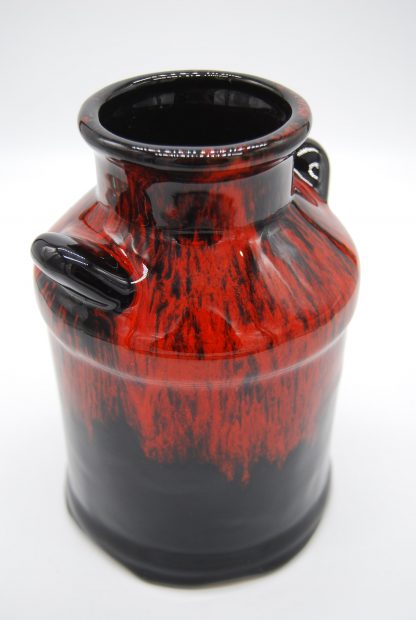 Rood zwart gevlamde vaas