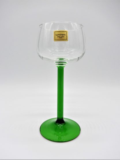 Luminarc France Emerald Elzas witte wijn glas op rechte groene