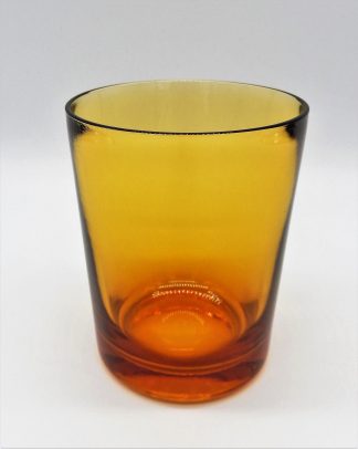 Vintage glas amberkleur jaren 70