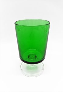 Vintage Luminarc Cavalier wijnglas groen 11,5cm
