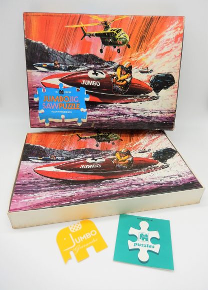 Jumbo Jigsaw puzzle 1041 - fully interlocking -speedboot en helikopter