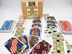 Vintage speelkaarten Piatnik nr.2136- Jugendstil Art Nouveau Bridge Playing Cards