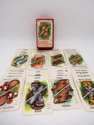 Mulder Spellen- Dierenkwartet jaren 60 -vintage kwartet