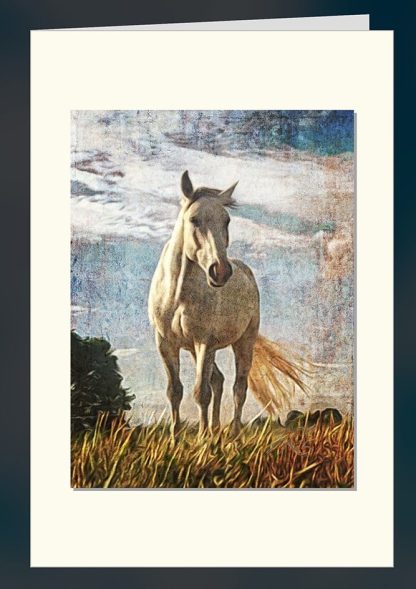 The mould - wenskaart Paard - Art Card