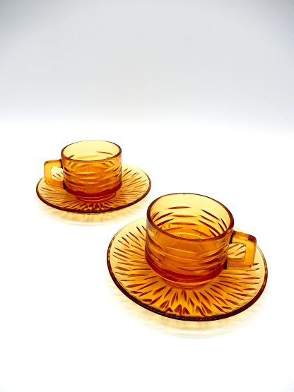 Vintage espressokopje Vereco Sunflower amber