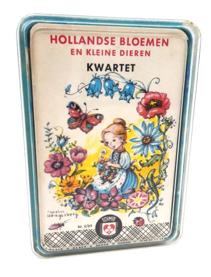 Hollandse Bloemen en kleine dieren kwartet uit 1989 - Getekend door Katrin Hongesberg - Uitgever Schmid