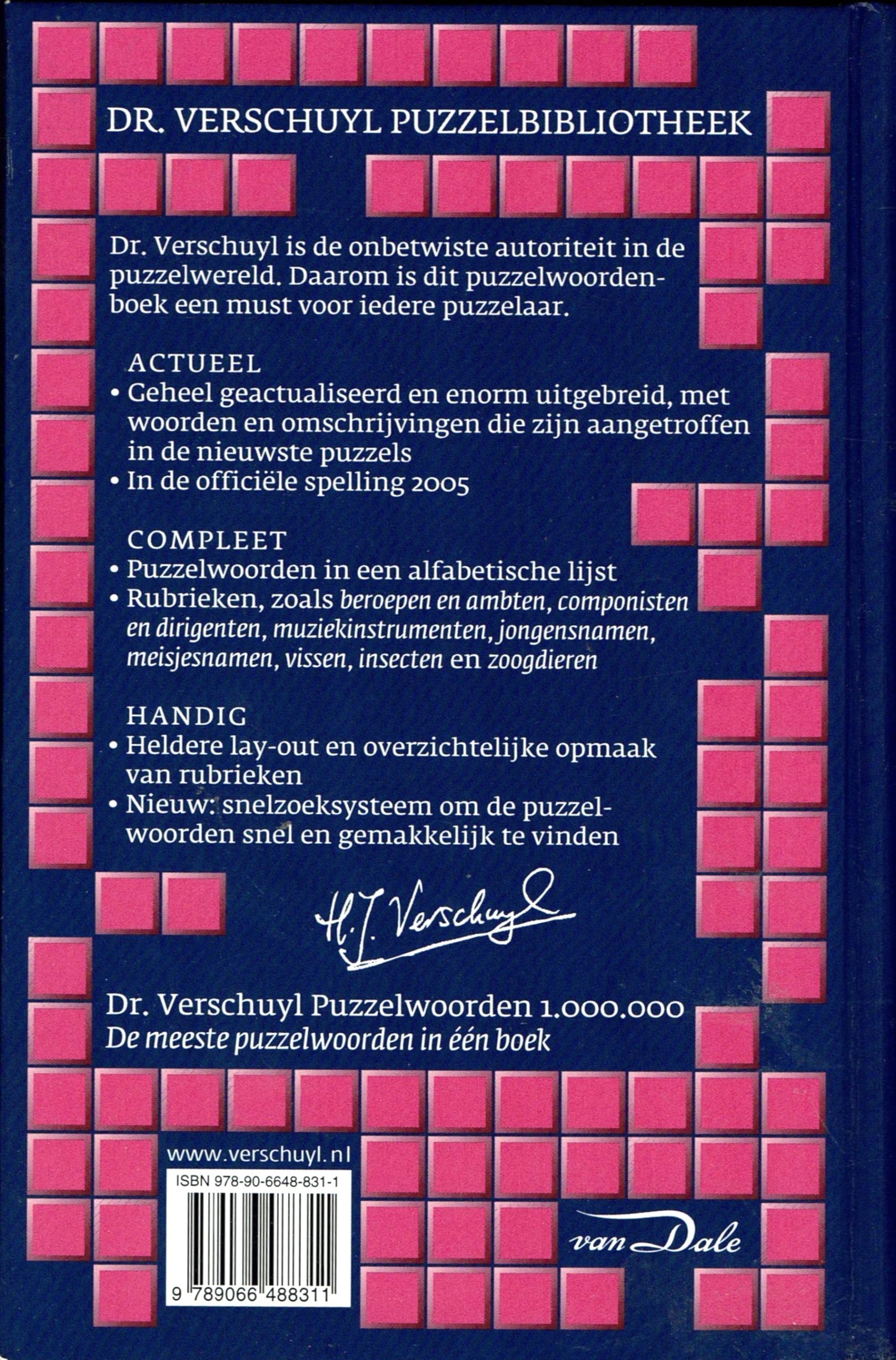 Dr. Verschuyl Puzzelwoorden 1.000.000 | What's New Today?