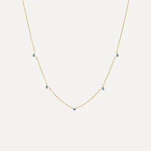 image Les Soeurs Roma Colored Stones Necklace - light blue