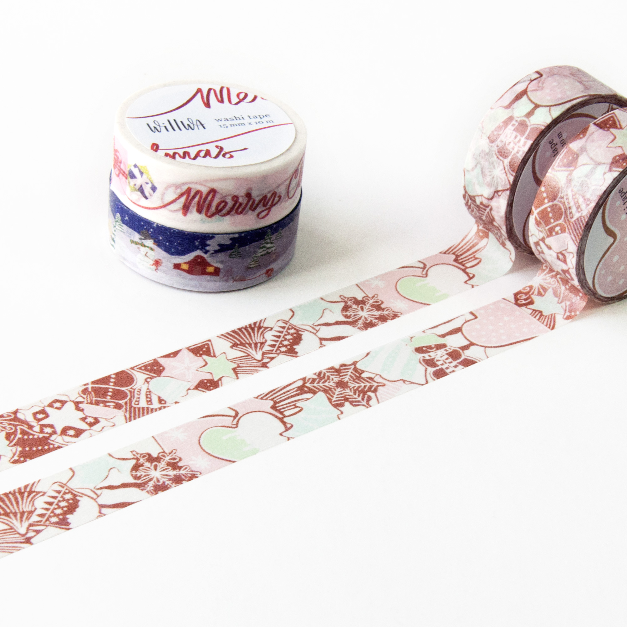 Gingerbread Cookies Washi Tape - Design by Willwa