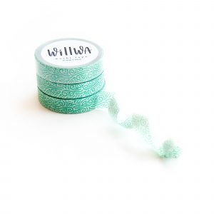 Green Rivendell Washi Tape - Design by Willwa