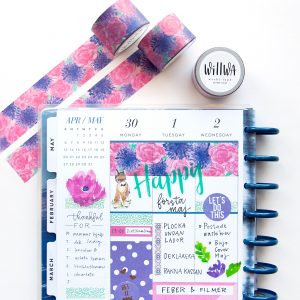 Ocean of Flowers Washi Tape - Design by Willwa