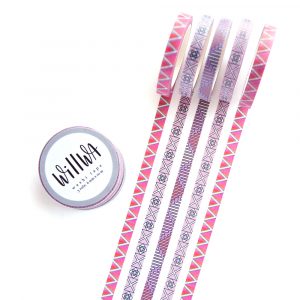 Slim Graphic washi tape set 6