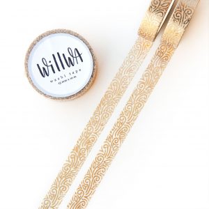 Gold Rivendell Washi Tape - Design by Willwa