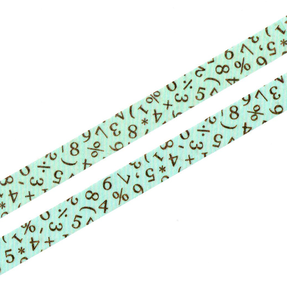 Golden Numbers washi tape Design by Willwa
