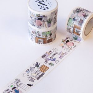 Where I Work Washi Tape - Design by Willwa