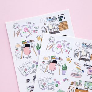 My Working Place Sticker Sheet - Design by Willwa