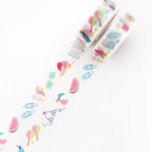 Beach Necessities Washi Tape - Design by Willwa