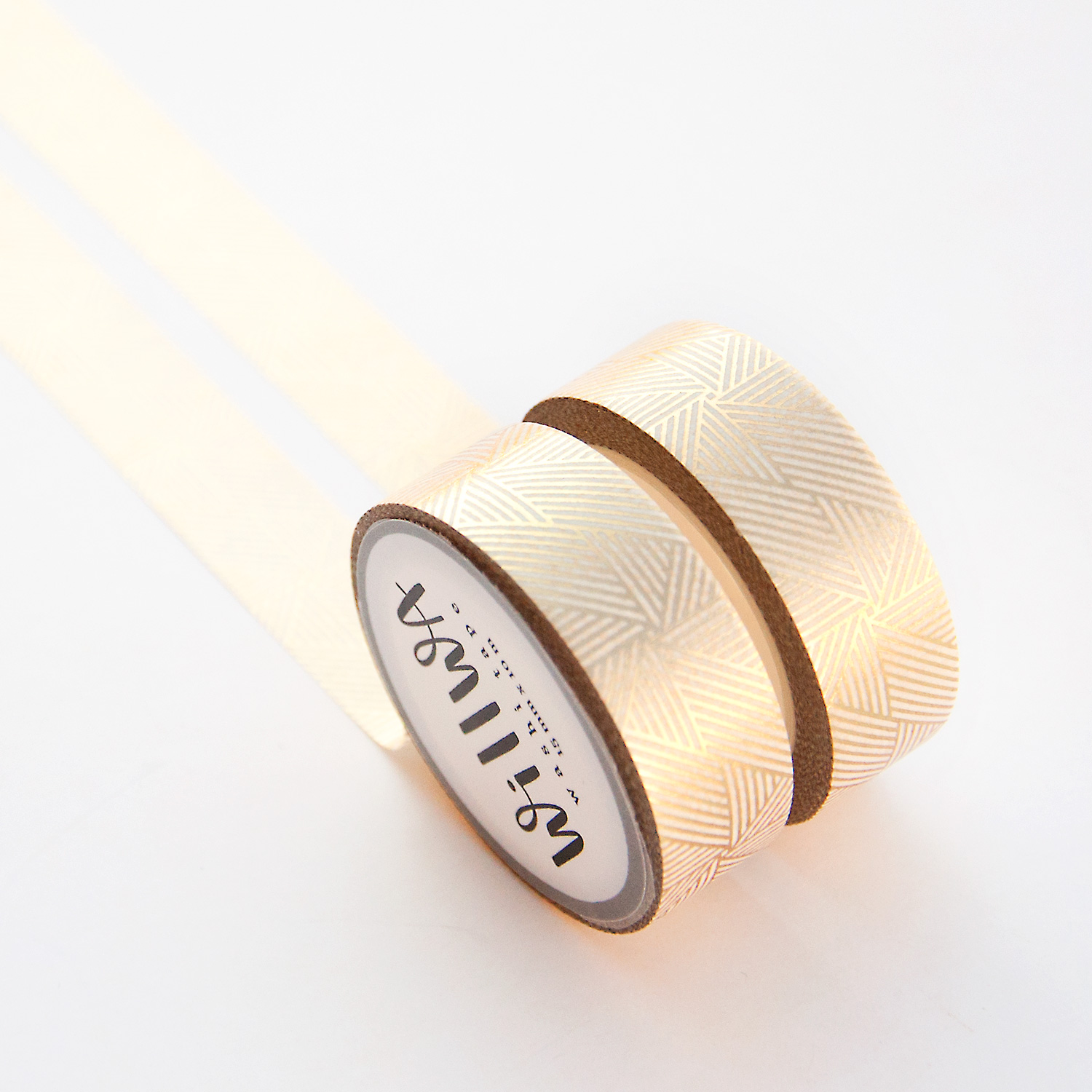 Gold Linjar Spiral washi tape design by Willwa 2