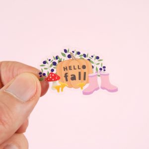 Fall in Love with Fall Sticker Sheet - Design by Willwa