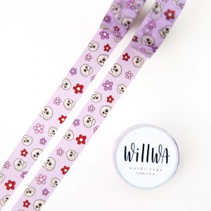 Floral Skulls Washi Tape - Design by Willwa